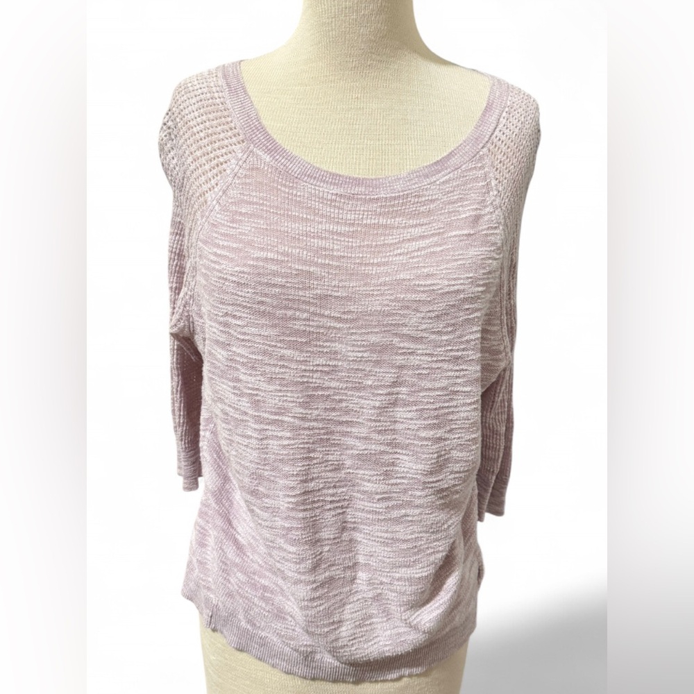 Express Lavender Knit Sweater Women's Size S Lightweight Long Sleeve Pullover